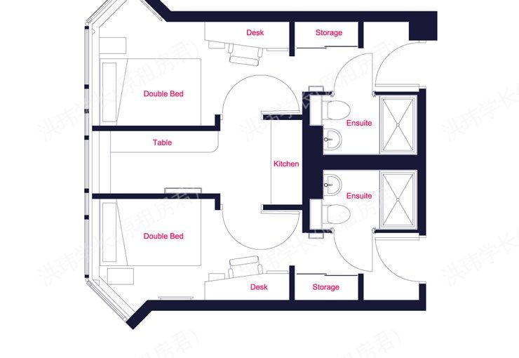 Aparto queens court 公寓