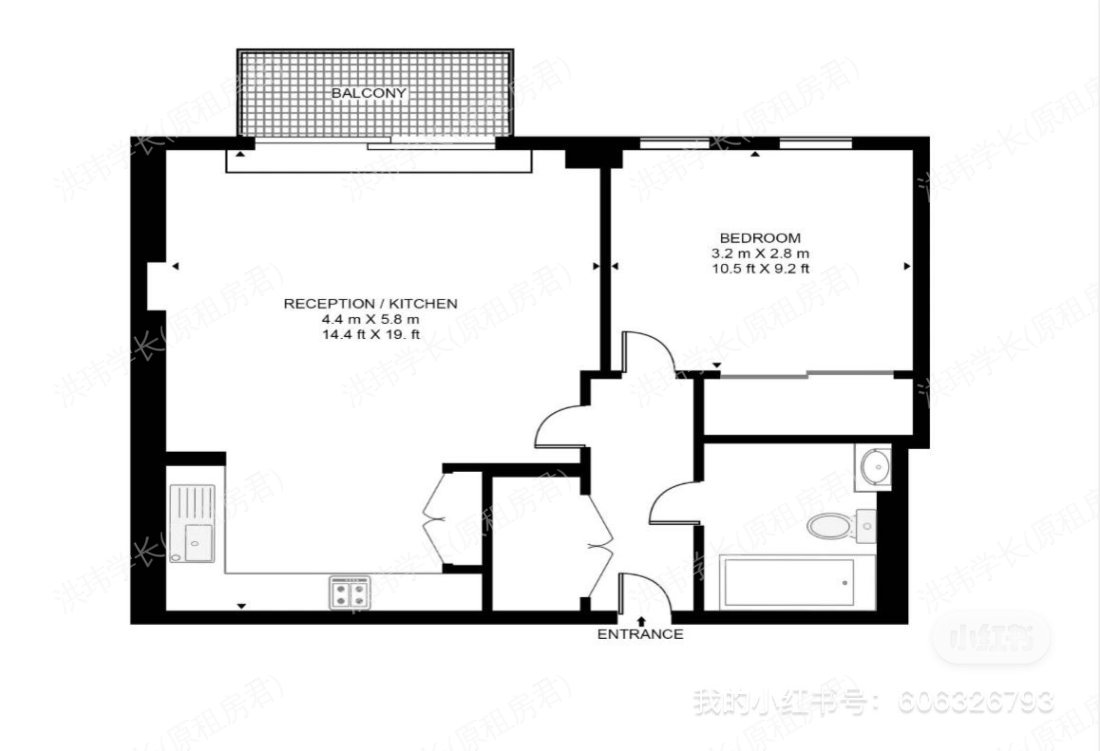 1 Pan Peninsula Square公寓