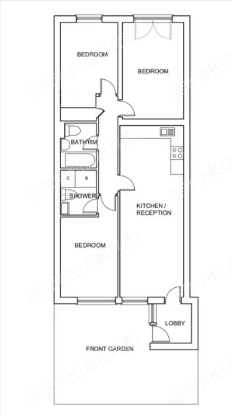 西肯辛顿3b2b公寓