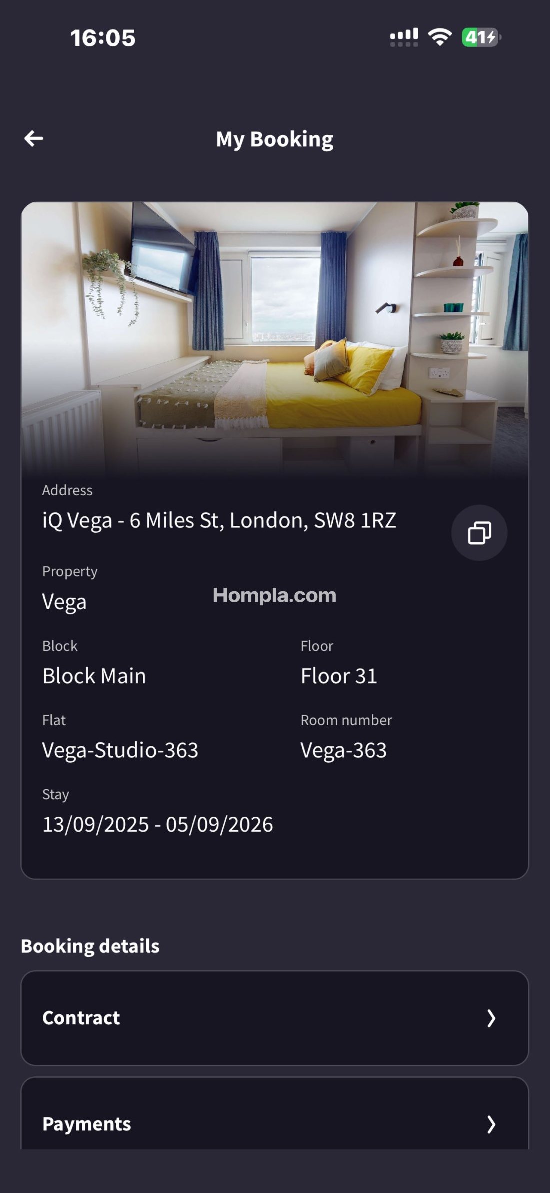 IQ Vega student accommodation apartment