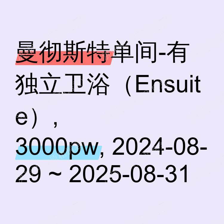 曼彻斯特求租