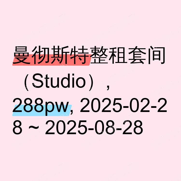 曼彻斯特求租