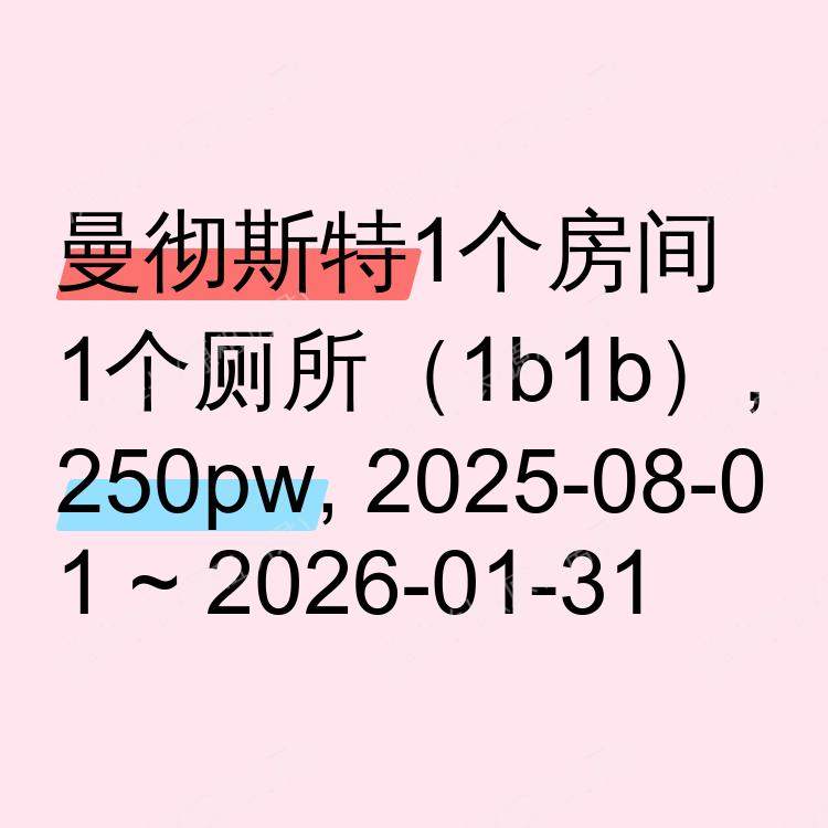 曼彻斯特求租
