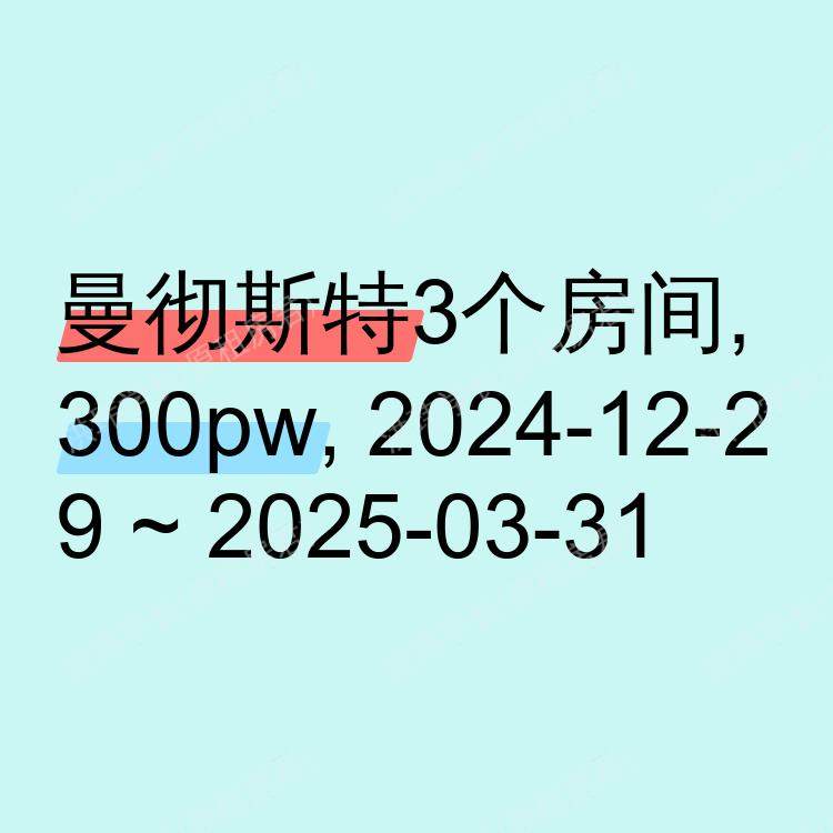 曼彻斯特求租