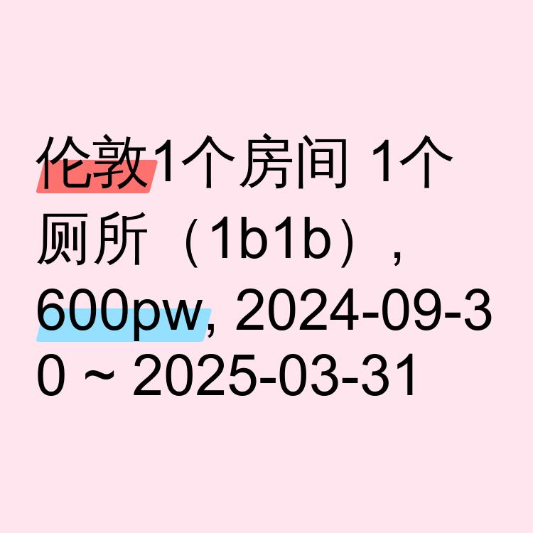 伦敦求租