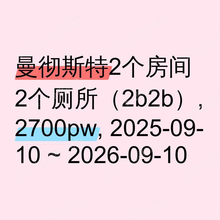 曼彻斯特求租