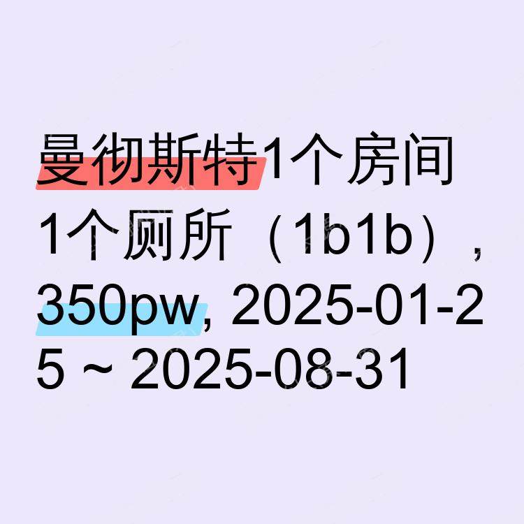 曼彻斯特求租