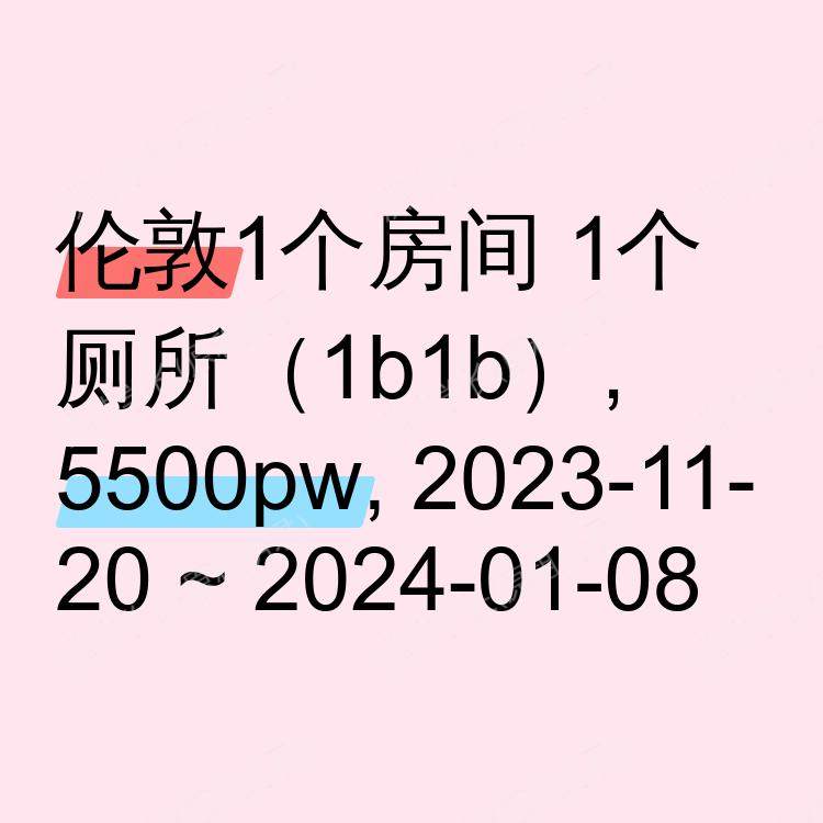 伦敦求租