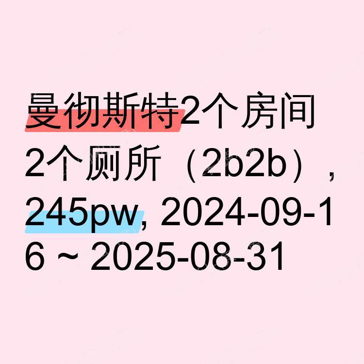 曼彻斯特求租