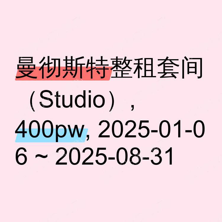 曼彻斯特求租