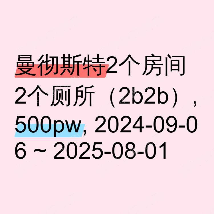 曼彻斯特求租