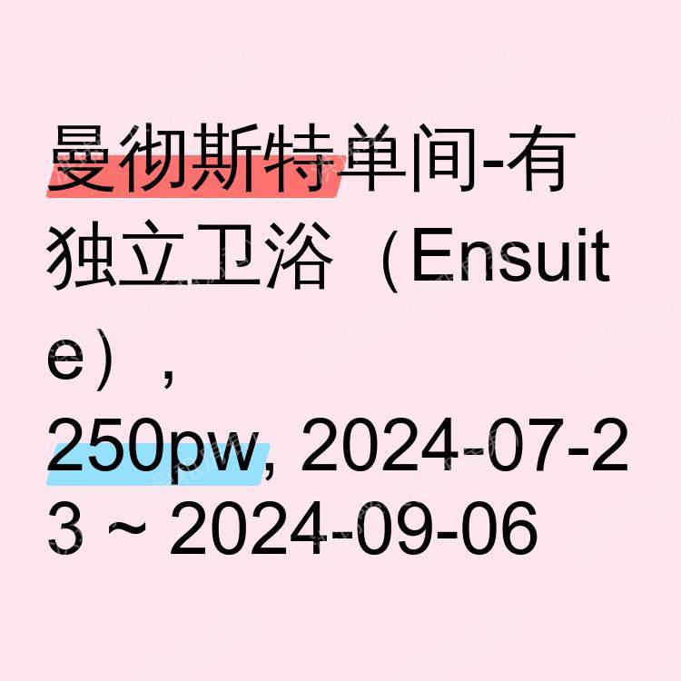 曼彻斯特求租
