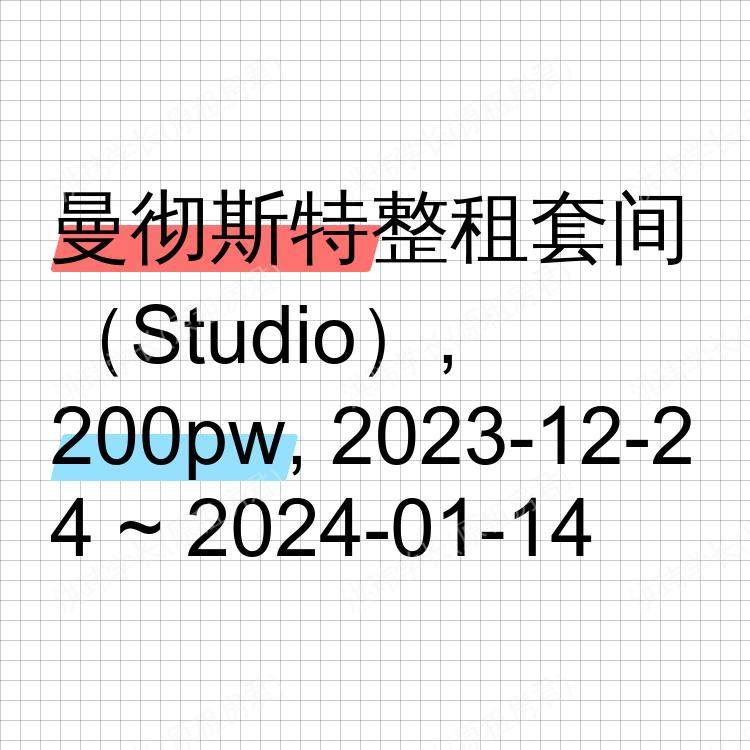 曼彻斯特求租