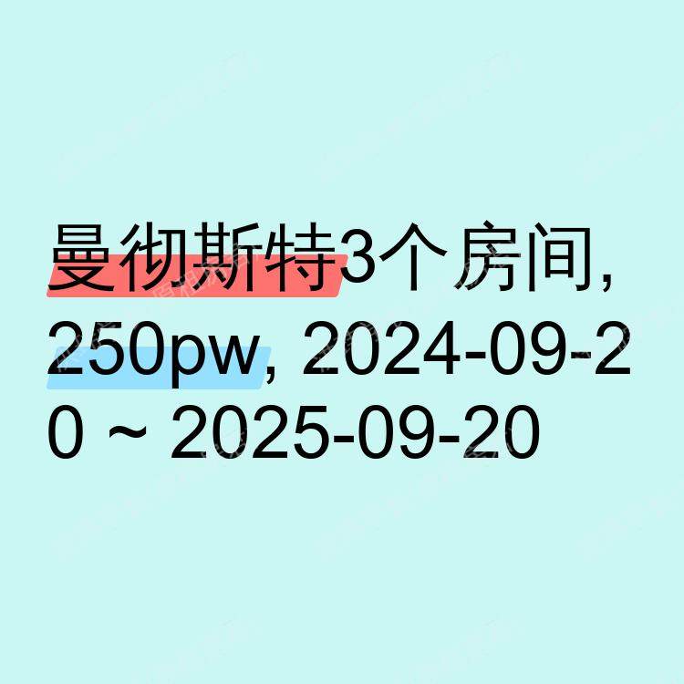 曼彻斯特求租