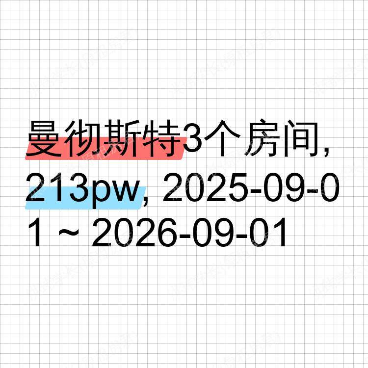 曼彻斯特求租