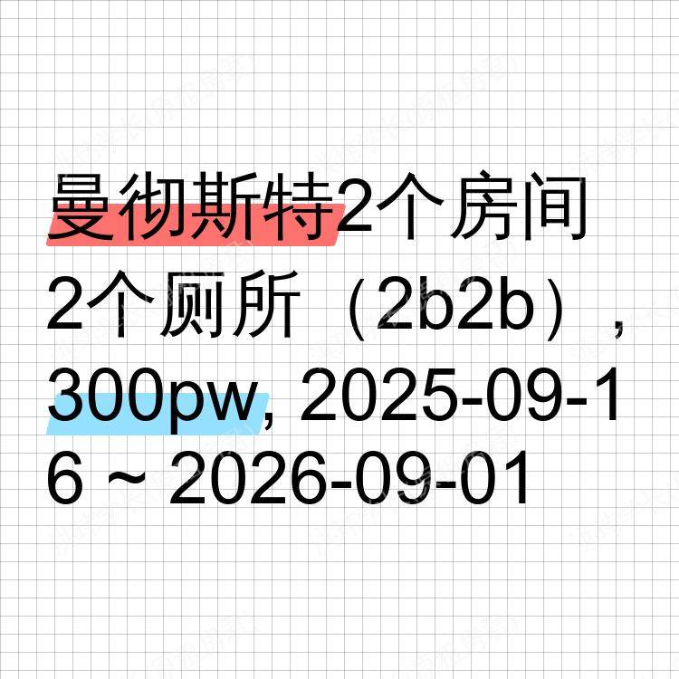 曼彻斯特求租