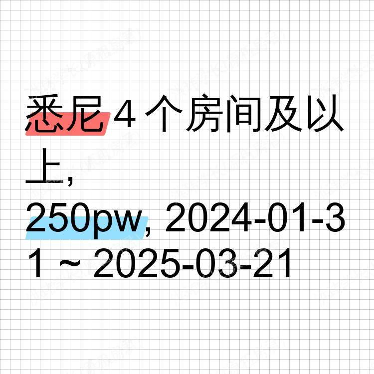 悉尼求租