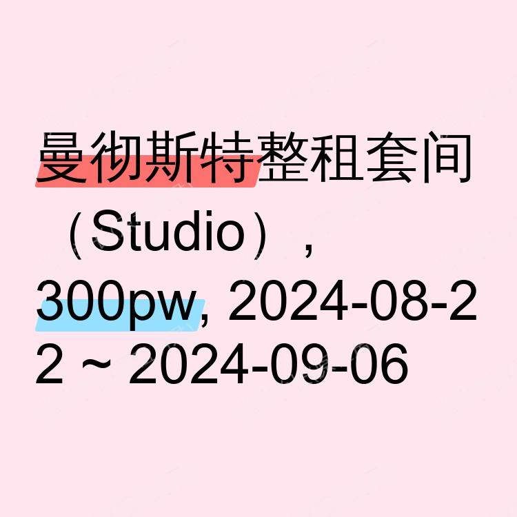 曼彻斯特求租