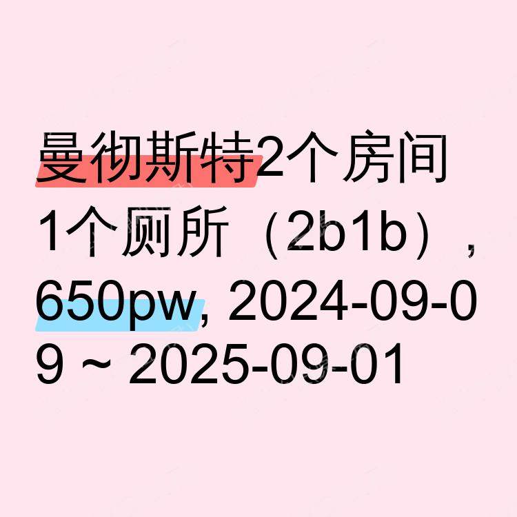 曼彻斯特求租