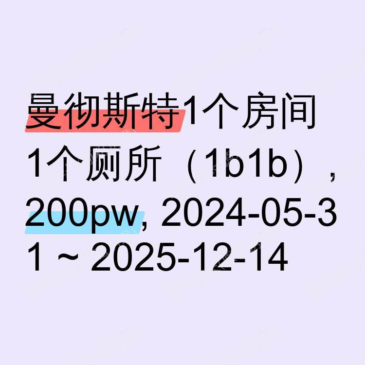 曼彻斯特求租