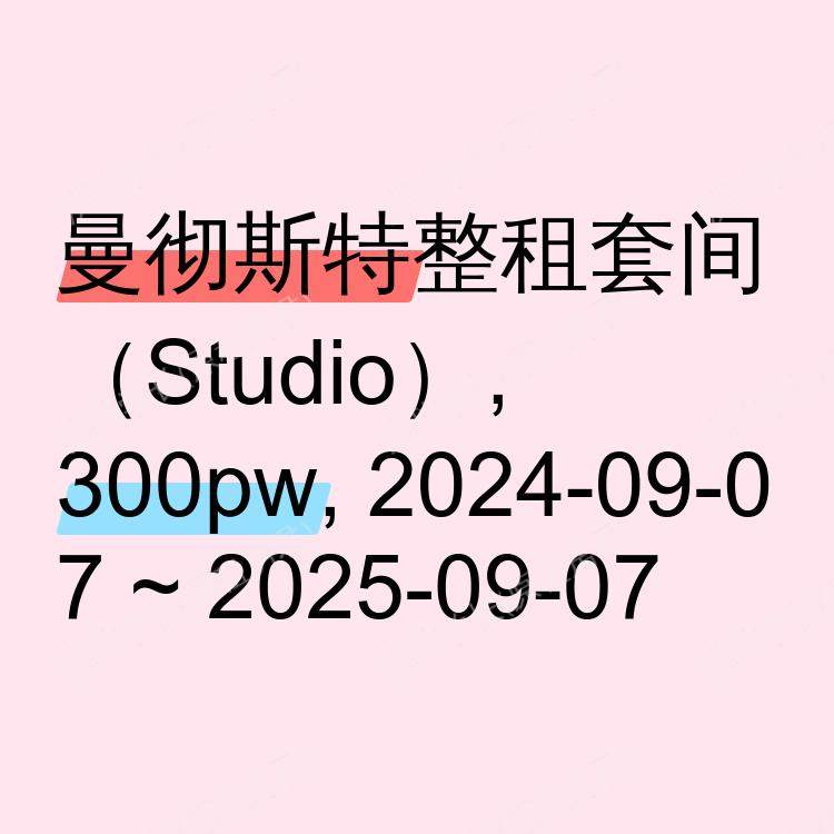 曼彻斯特求租