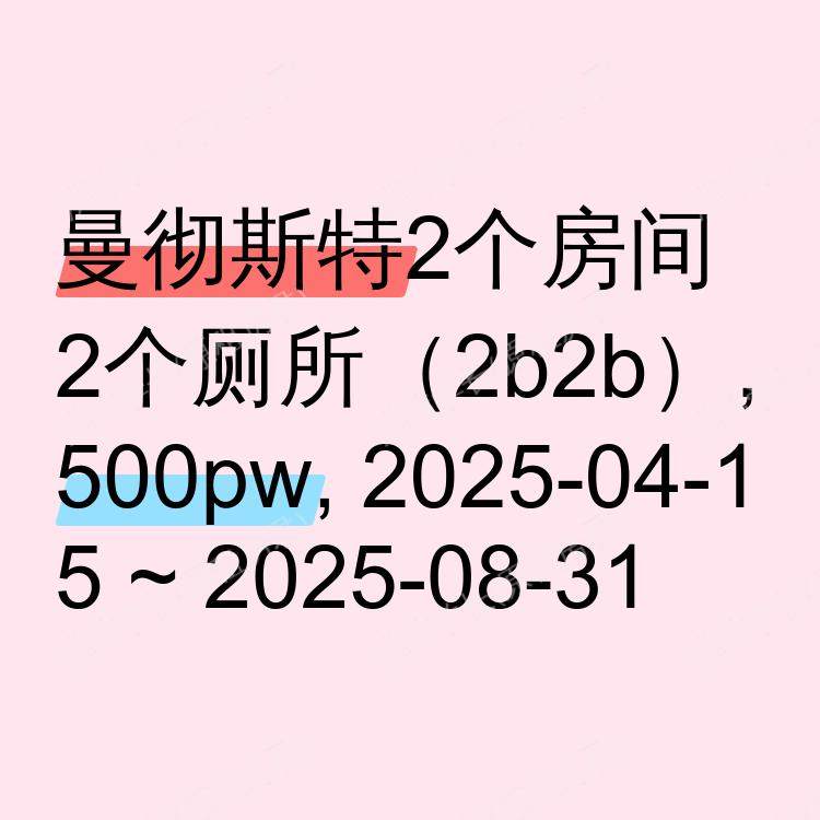 曼彻斯特求租
