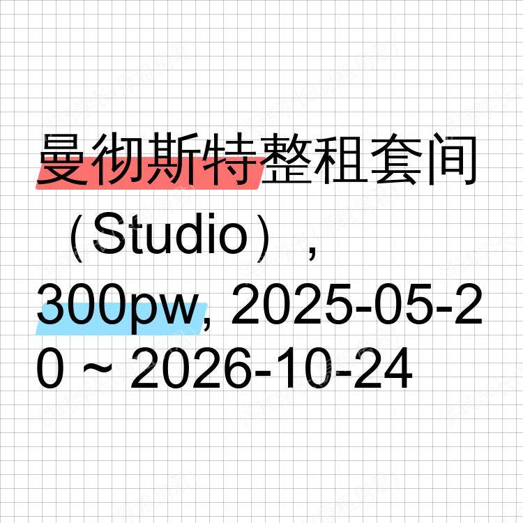 曼彻斯特求租