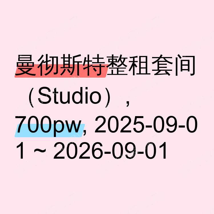 曼彻斯特求租