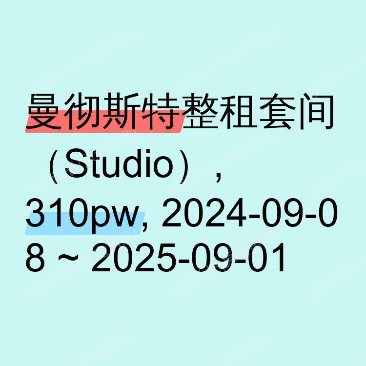 曼彻斯特求租
