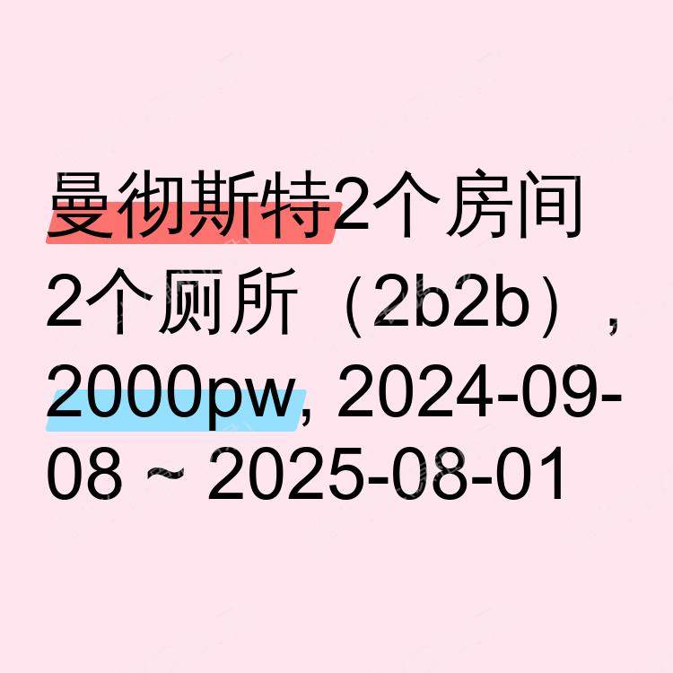 曼彻斯特求租