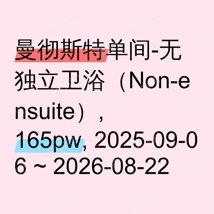 曼彻斯特求租