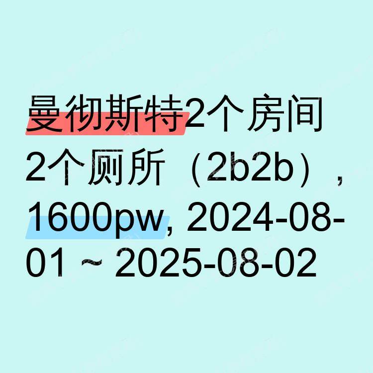 曼彻斯特求租