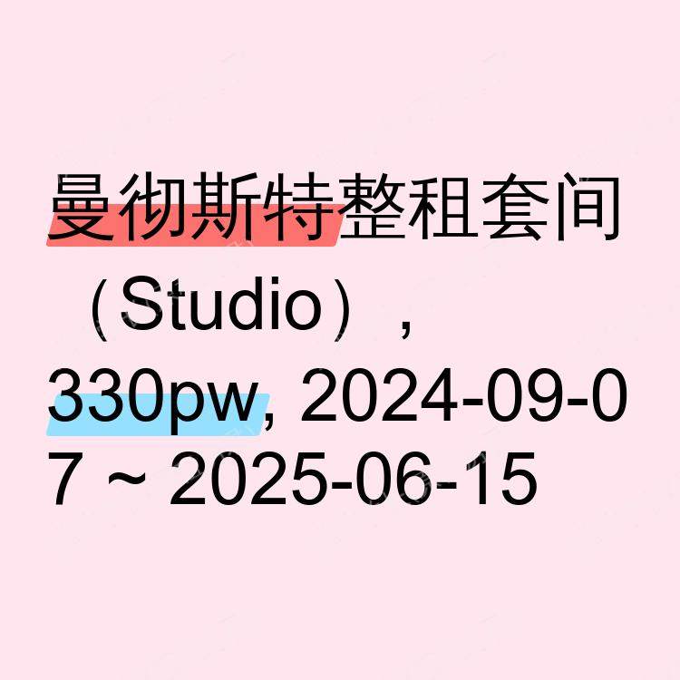曼彻斯特求租