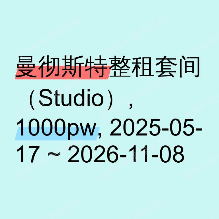 曼彻斯特求租
