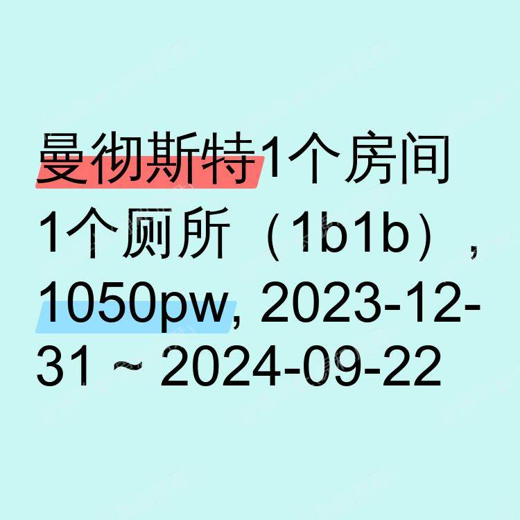 曼彻斯特求租