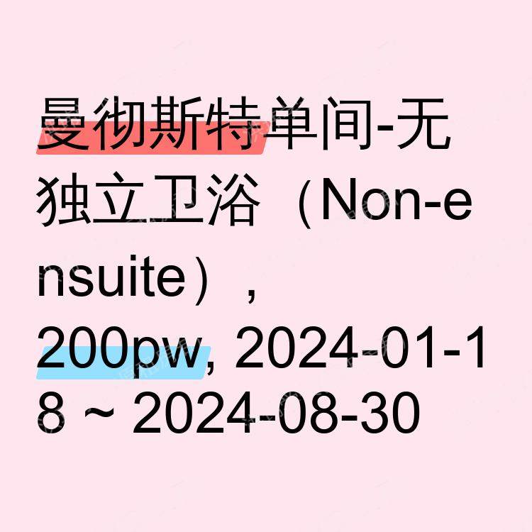 曼彻斯特求租