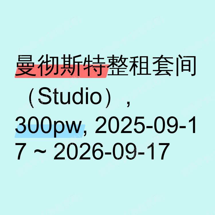 曼彻斯特求租