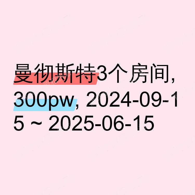 曼彻斯特求租