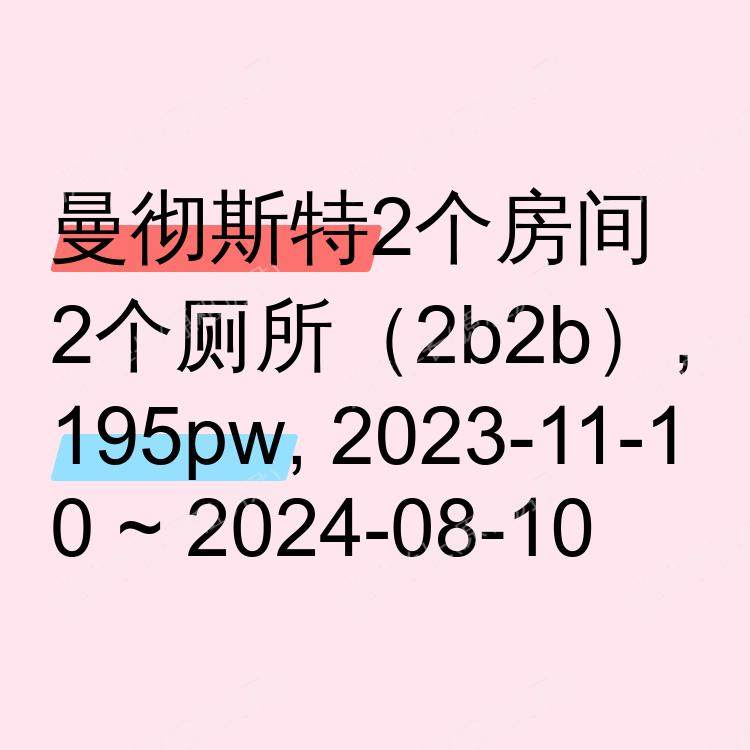 曼彻斯特求租