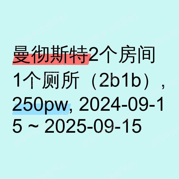 曼彻斯特求租