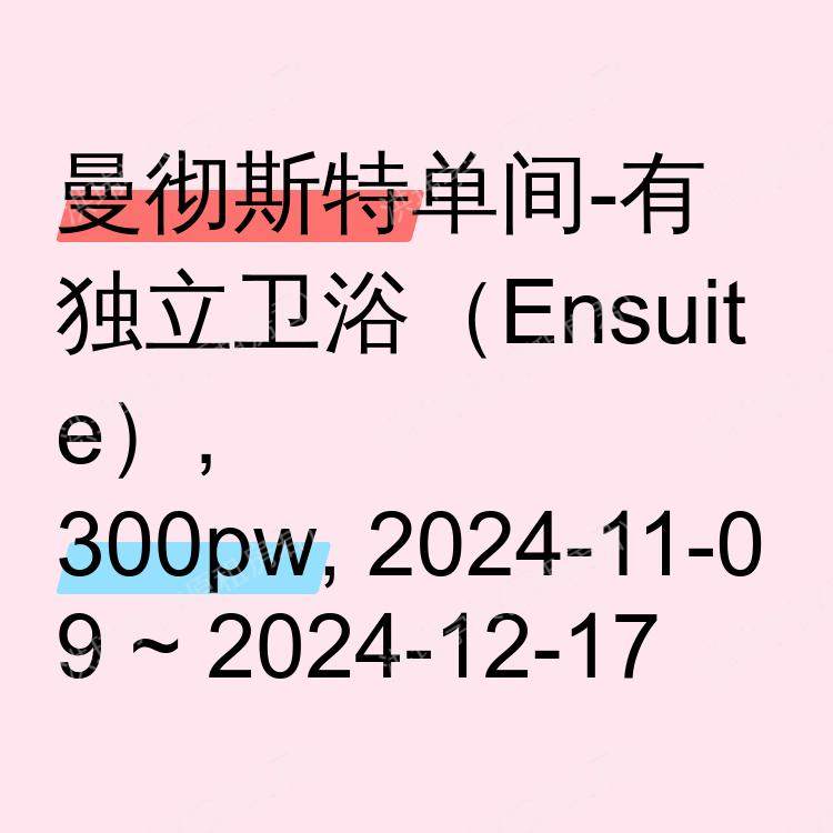 曼彻斯特求租
