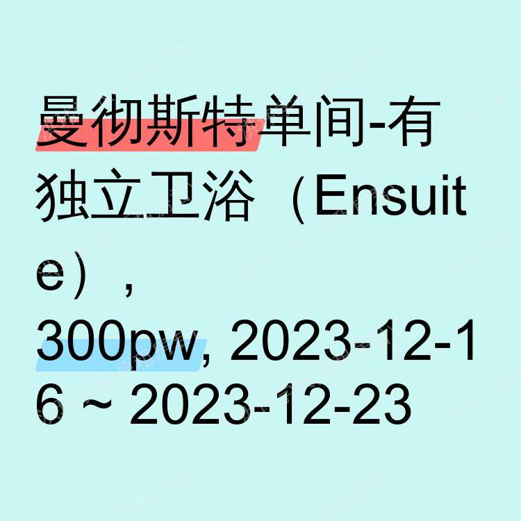 曼彻斯特求租
