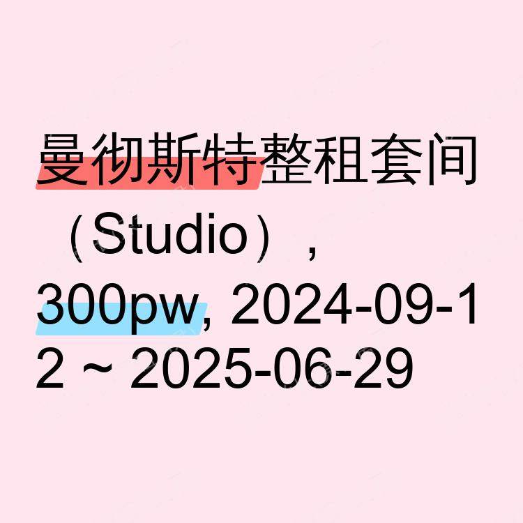 曼彻斯特求租