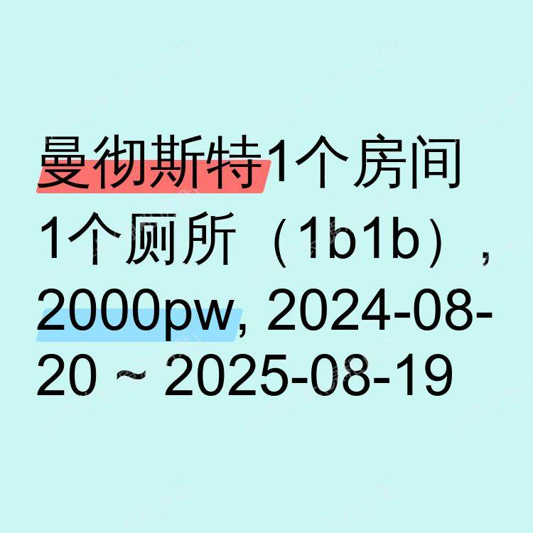 曼彻斯特求租