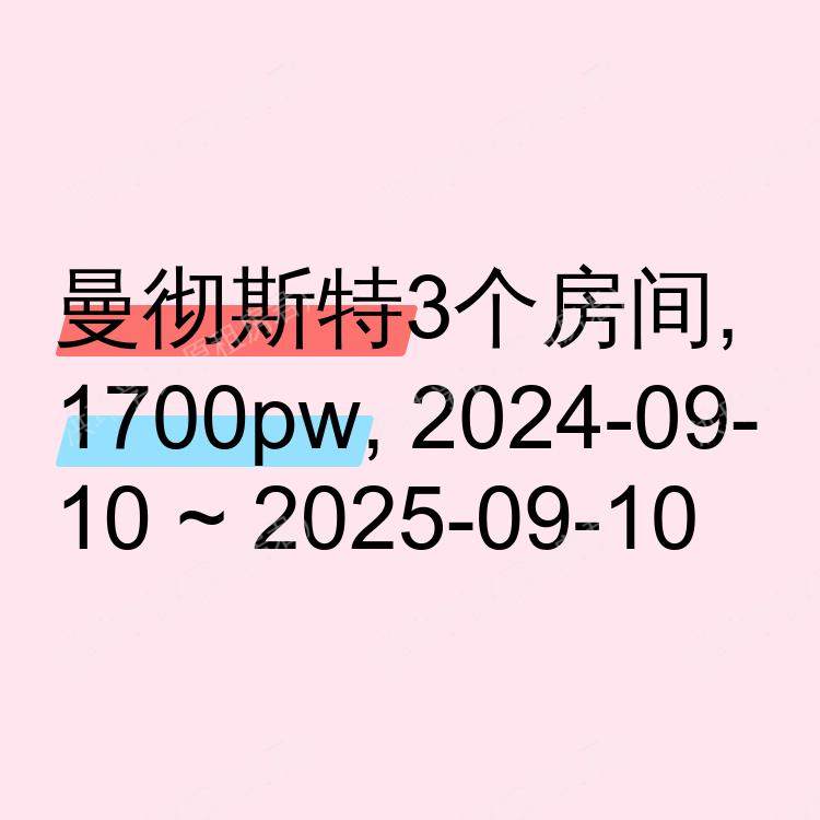曼彻斯特求租