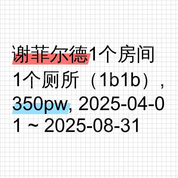 谢菲尔德求租