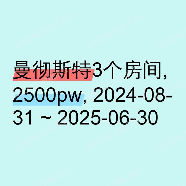 曼彻斯特求租