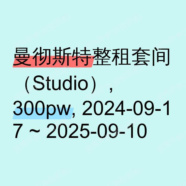 曼彻斯特求租