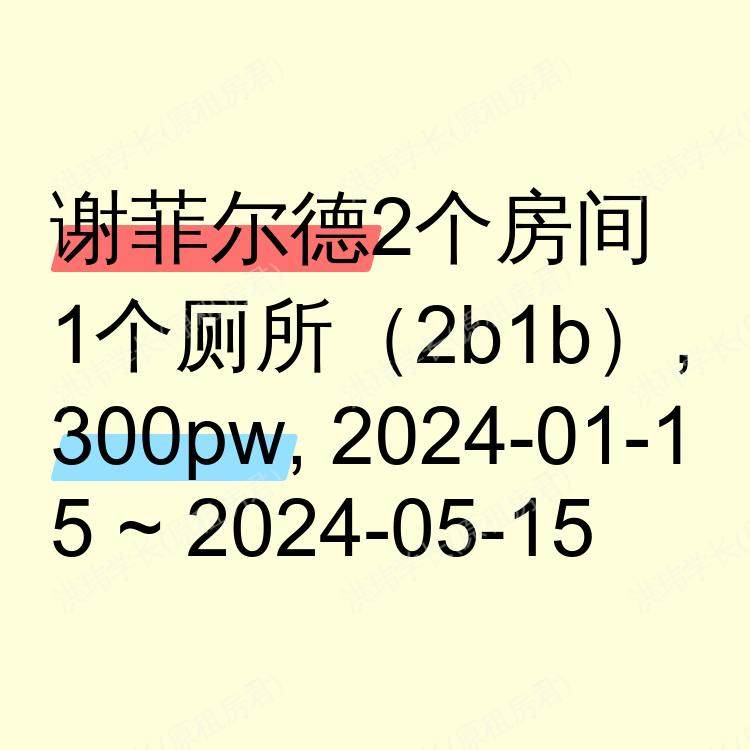 谢菲尔德求租