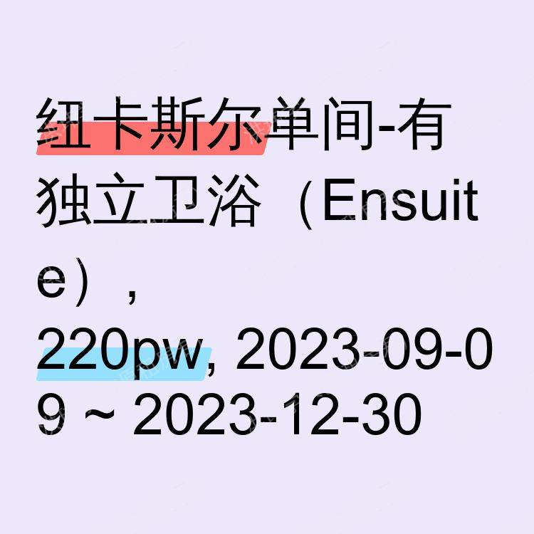 纽卡斯尔求租